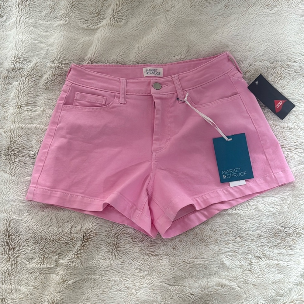 New Market & Spruce Pink Denim Shorts Size 2 Stitch Fix